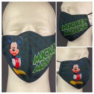 New "Mickey Mouse" Digitally Printed Double Layered Adult Facemask